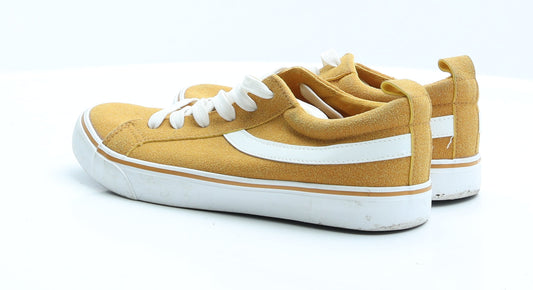 Primark Womens Yellow Trainer Flat 6 39