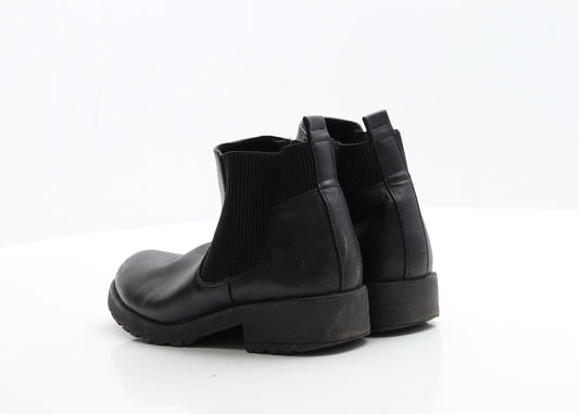 George Womens Black Polyester Chelsea Boot 3 EUR 36