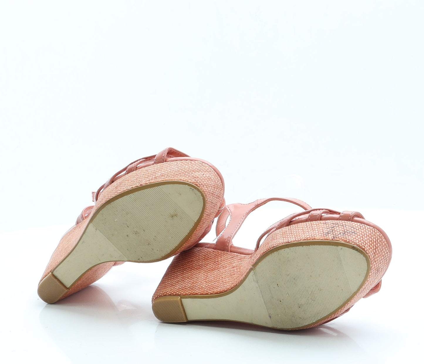 George Womens Pink Polyester Platform Heel 3 EUR 36