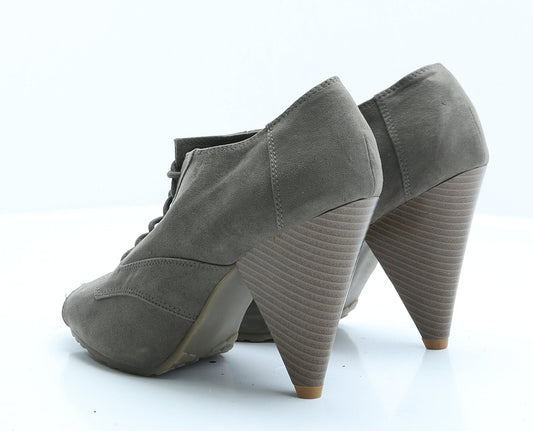 George Womens Green Suede Bootie Boot 5 EUR 38