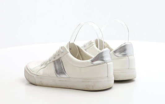 George Womens White Polyester Trainer UK 5 EUR 38