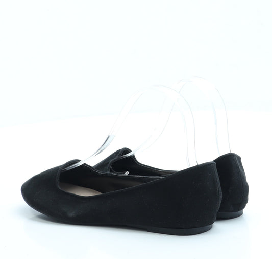 Primark Womens Black Suede Flat UK 3 36 US 5