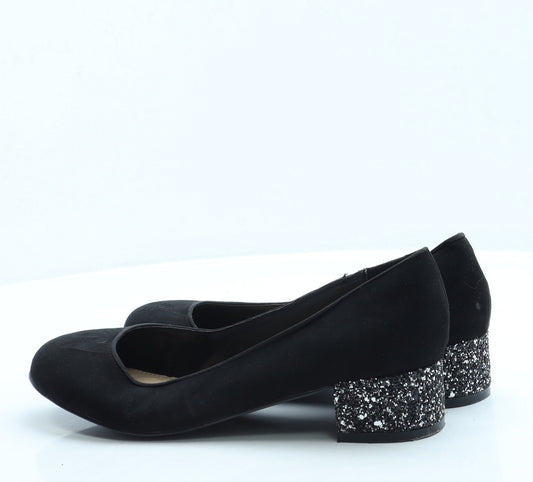 George Womens Black Suede Court Heel UK 7 41