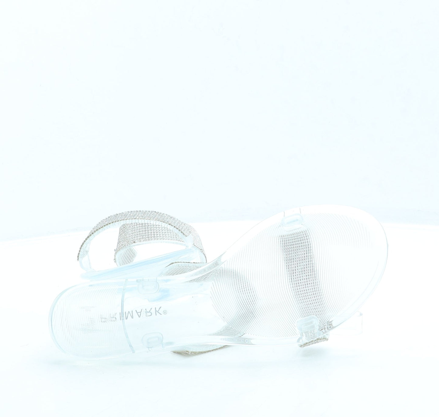 Primark Womens Clear Rubber Slip On Sandal UK 7 40 US 9