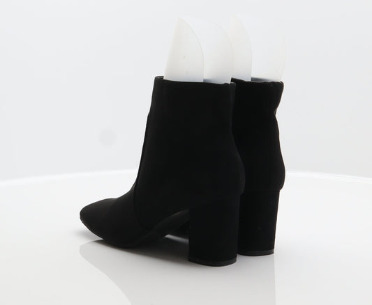 Primark Womens Black Polyester Bootie Boot UK 4 37