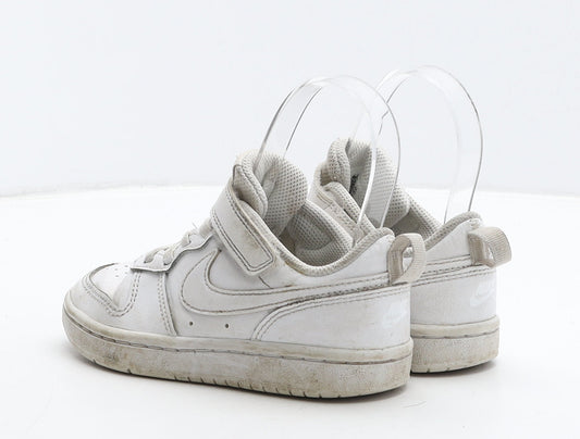Nike Girls White Leather Trainer UK 11 28