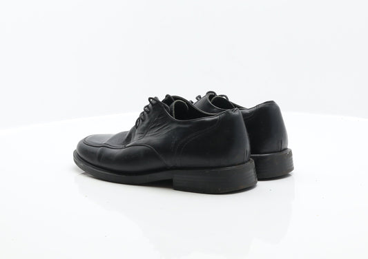 George Mens Black Leather Oxford Dress UK 7.5 41