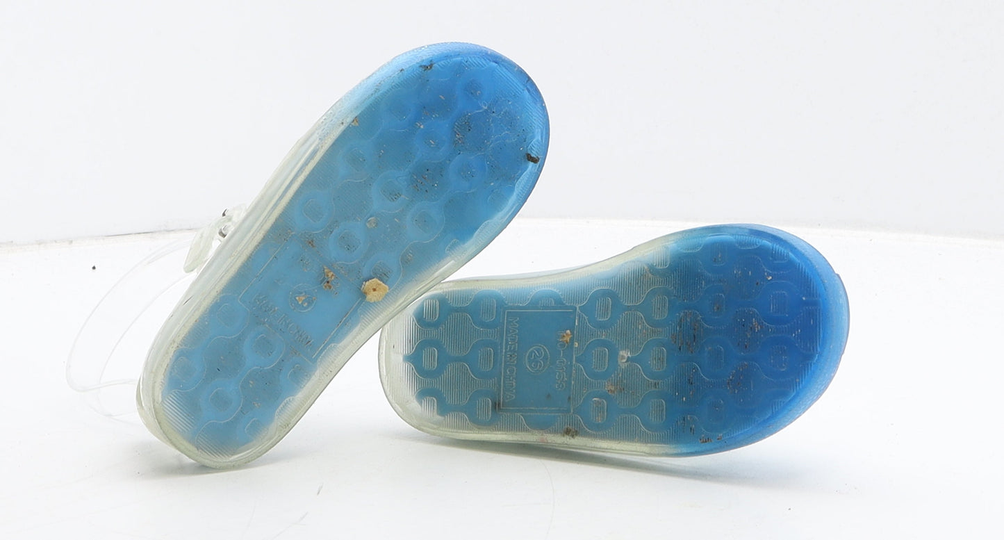 Preworn Boys Blue Rubber Fisherman Sandal UK 8.5 26