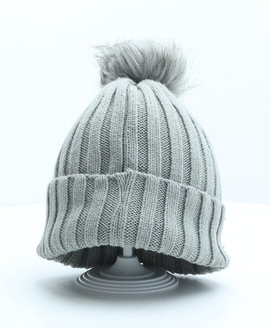 Primark Womens Grey Acrylic Beanie One Size