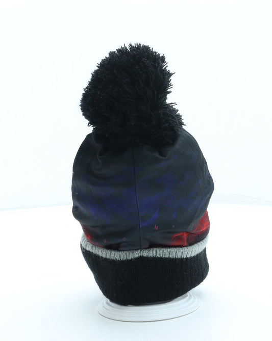 George Boys Black Polyester Bobble Hat One Size - World of Warriors