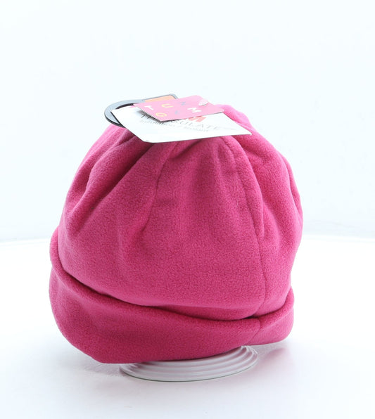 Nutmeg Girls Pink Polyester Beanie One Size