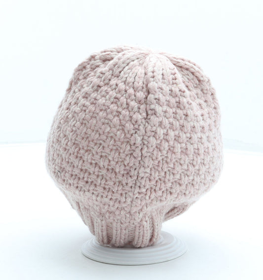 George Womens Pink Acrylic Beanie One Size