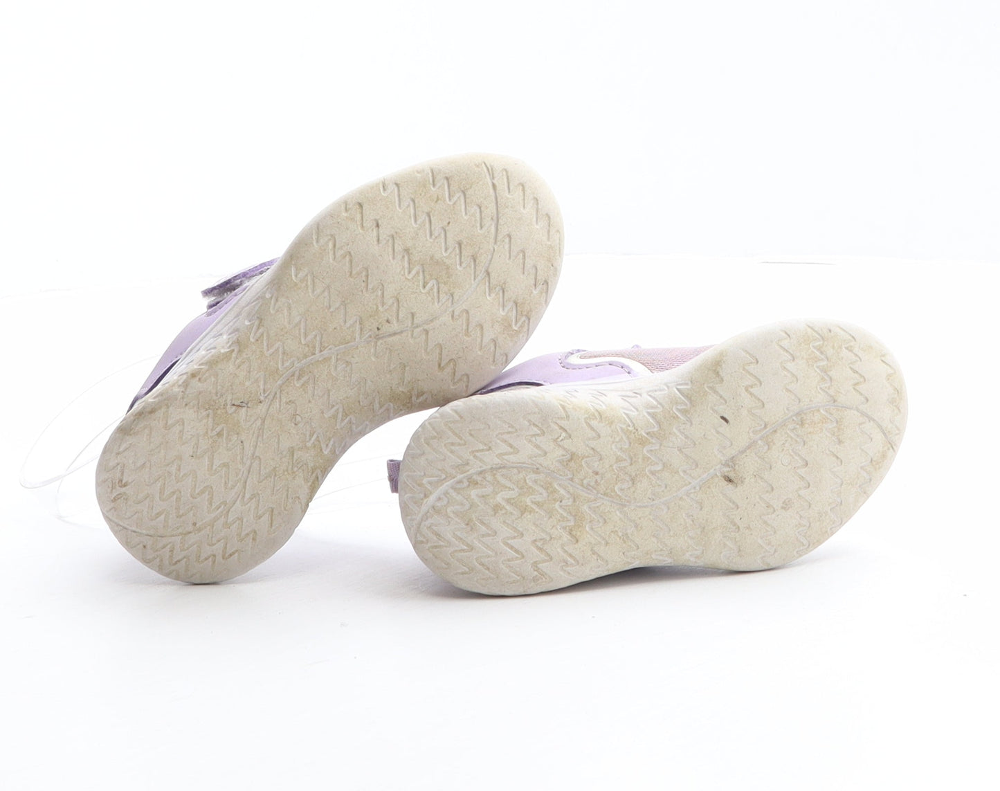 George Girls Purple Synthetic Trainer UK 5 22