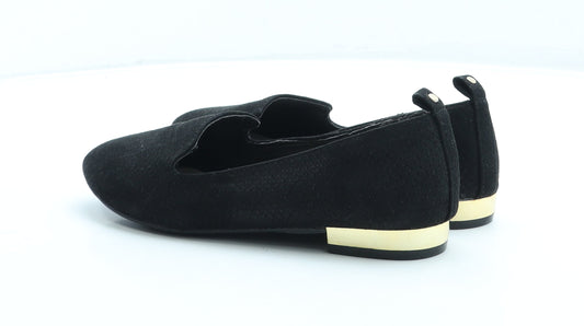 Primark Womens Black Leather Ballet Flat UK 4 37