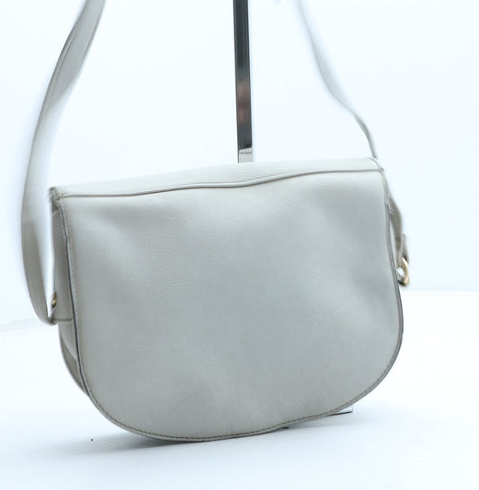 George Womens Beige Polyurethane Crossbody Size Small
