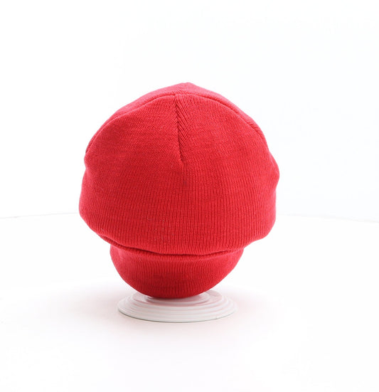 Primark Womens Red Polyester Beanie One Size