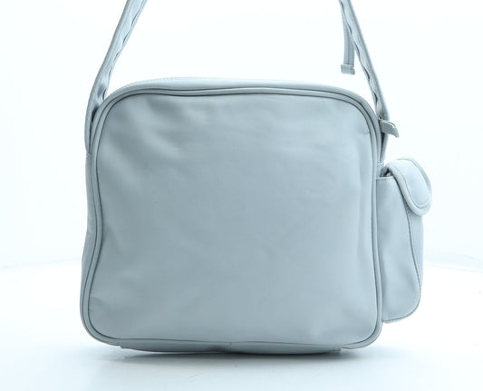 Preworn Girls Blue Polyurethane Crossbody Size Medium Zip