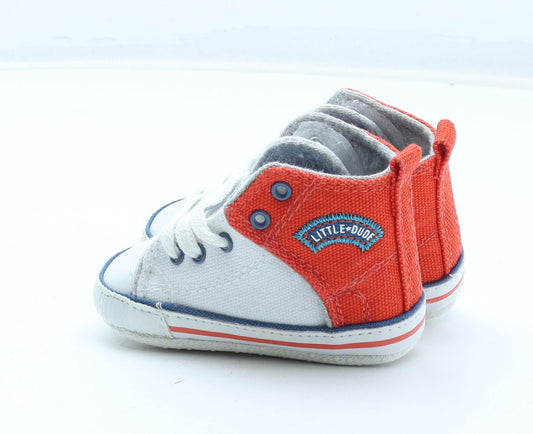 F&F Boys Multicoloured Polyester Sneaker Trainer UK 0-6 Months