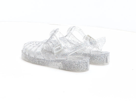 George Girls Clear Synthetic Fisherman Sandal UK 9