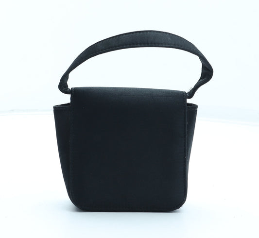 Preworn Girls Black Polyester Top Handle Bag Size Small Magnetic