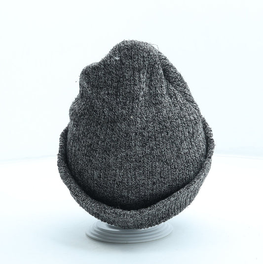 George Mens Grey Acrylic Beanie One Size