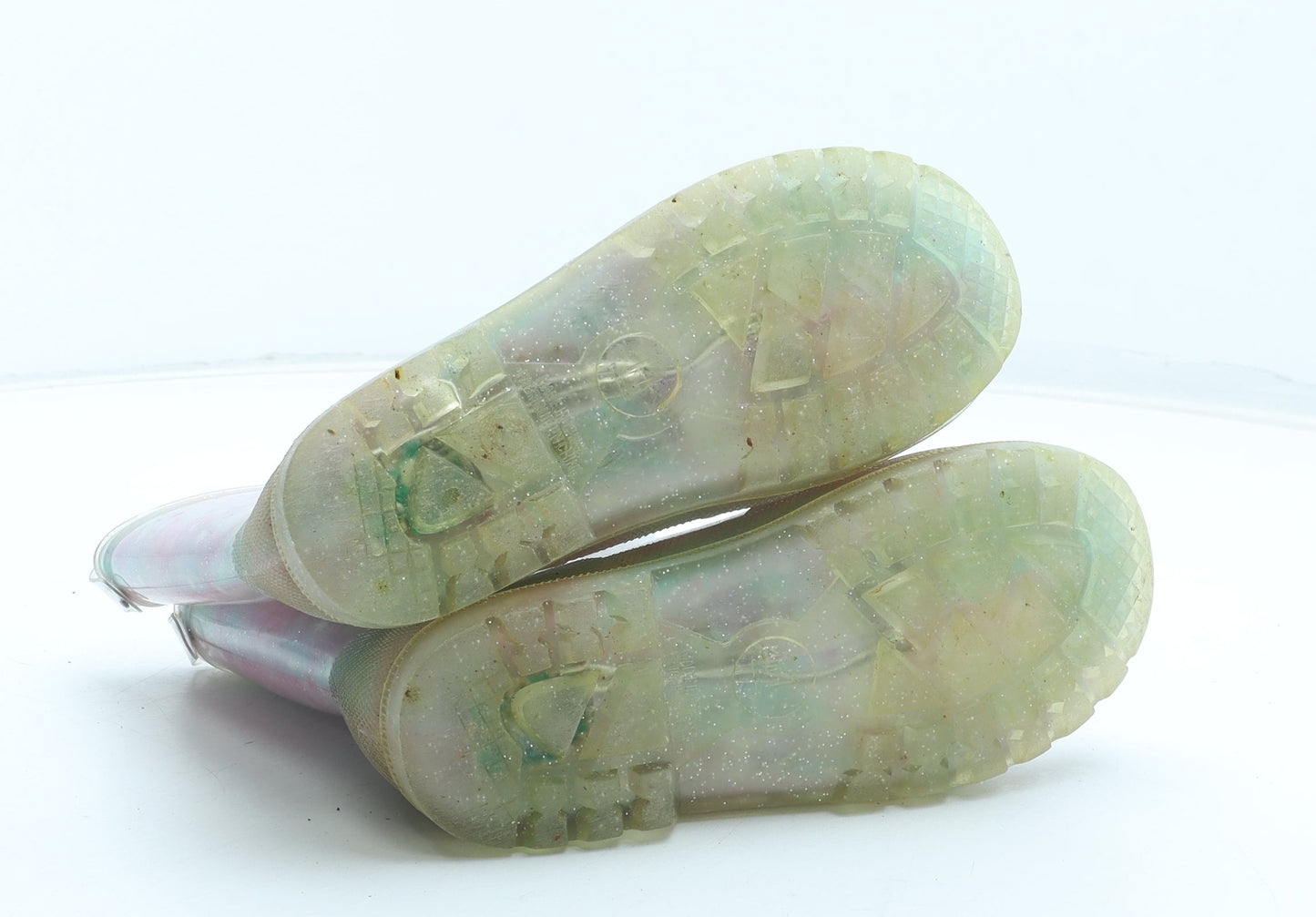 F&F Girls Multicoloured Tie Dye Rubber Wellies Boot UK 11