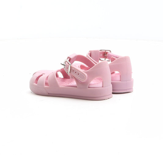 Preworn Girls Pink Synthetic Fisherman Sandal UK 5 22