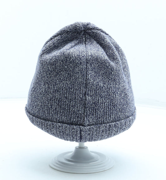 Preworn Mens Grey Acrylic Beanie One Size