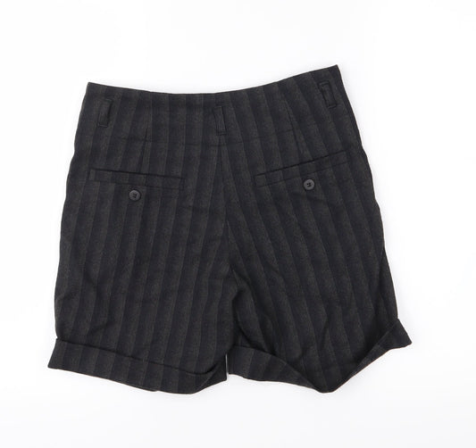 ASOS Womens Grey Striped  Bermuda Shorts Size 8