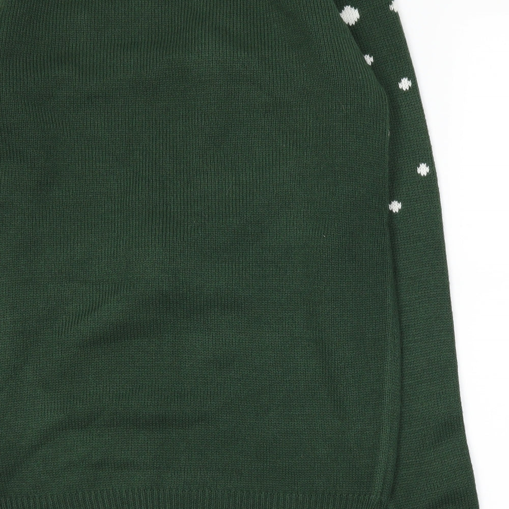 Cedar Wood State Mens Green Knit Pullover Jumper Size XS