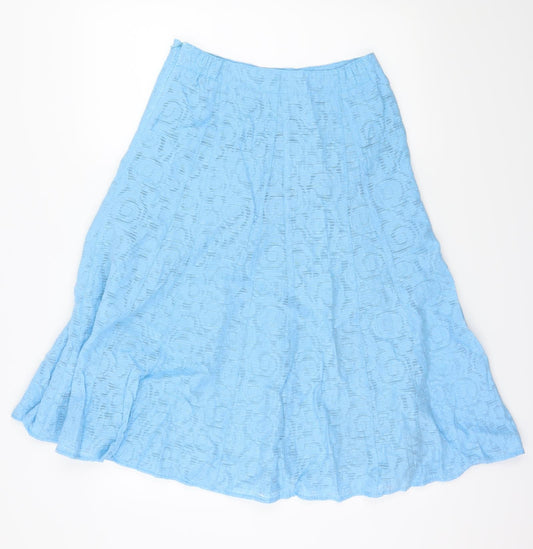 Marks and Spencer Womens Blue   Flare Skirt Size 10