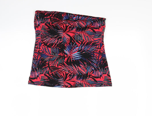 George Womens Multicoloured Floral Cropped T-Shirt Size 12