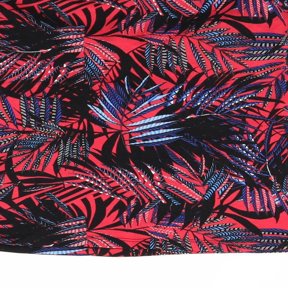 George Womens Multicoloured Floral Cropped T-Shirt Size 12