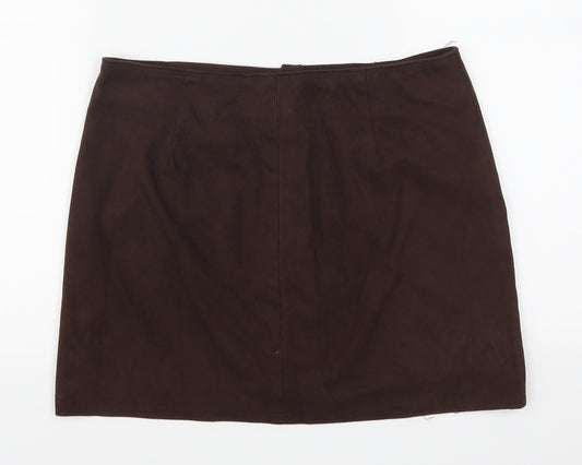 Bershka Womens Brown   Mini Skirt Size M