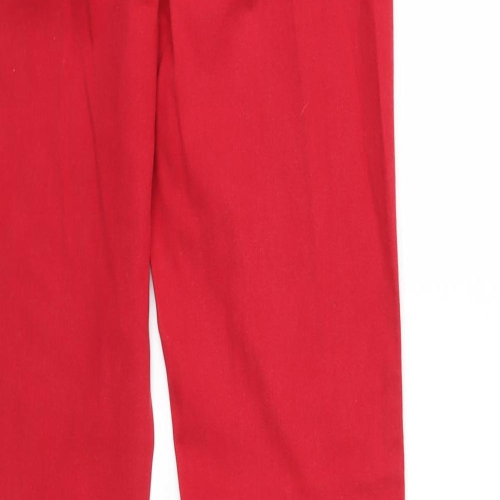 Only Womens Red Denim Jegging Jeans Size M L31 in