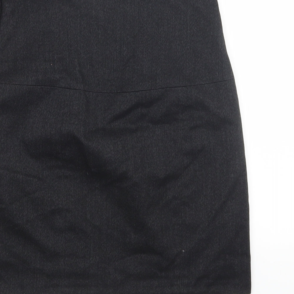 Atmosphere Womens Grey  Rayon A-Line Skirt Size 8