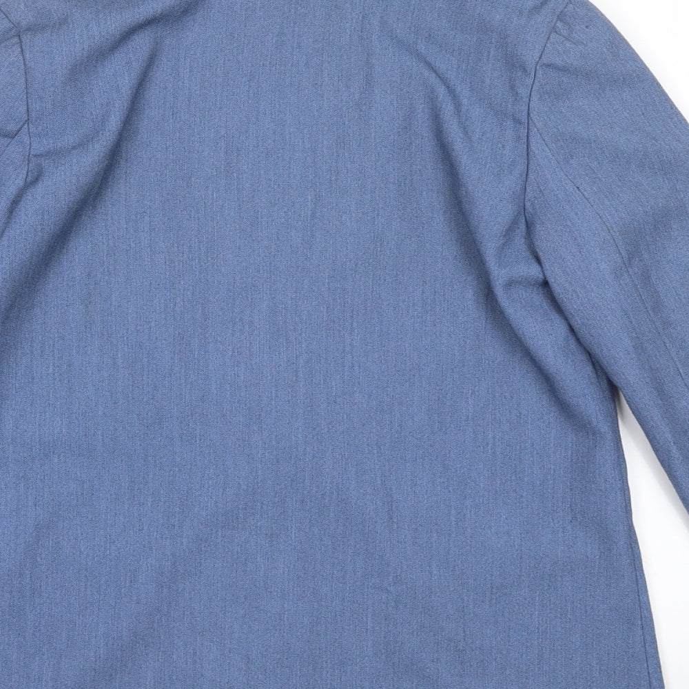 H&M Womens Blue Jacket Suit Jacket Size 8