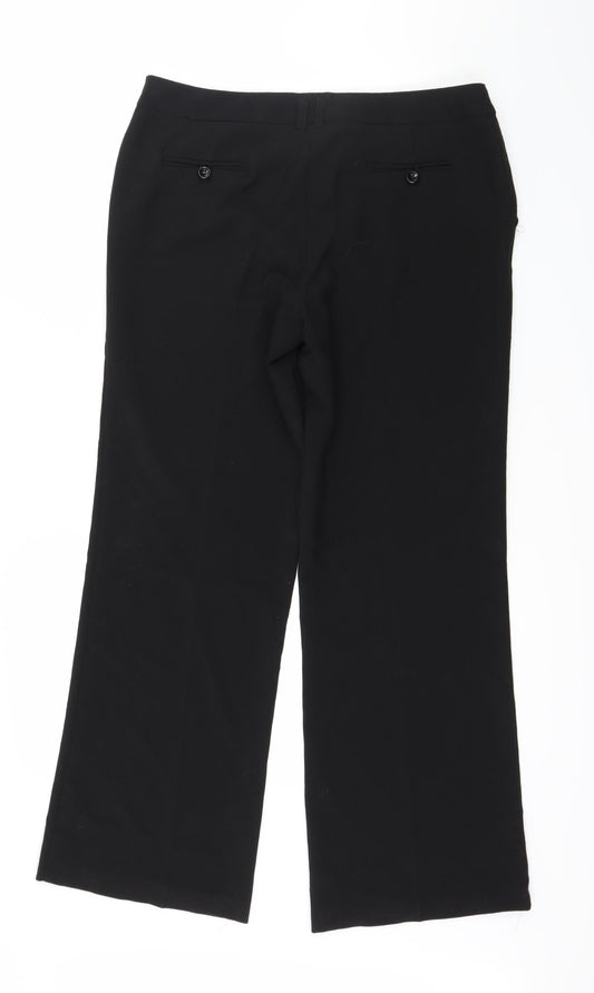 New Look Womens Black Trousers Size 12 L29 in