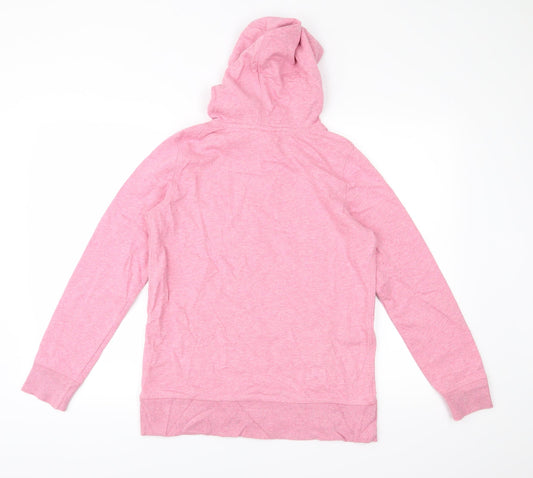 H&M Womens Pink Jersey Pullover Hoodie Size S