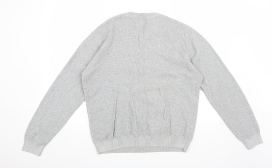 Marks and Spencer Mens Grey Pullover Jumper Size M