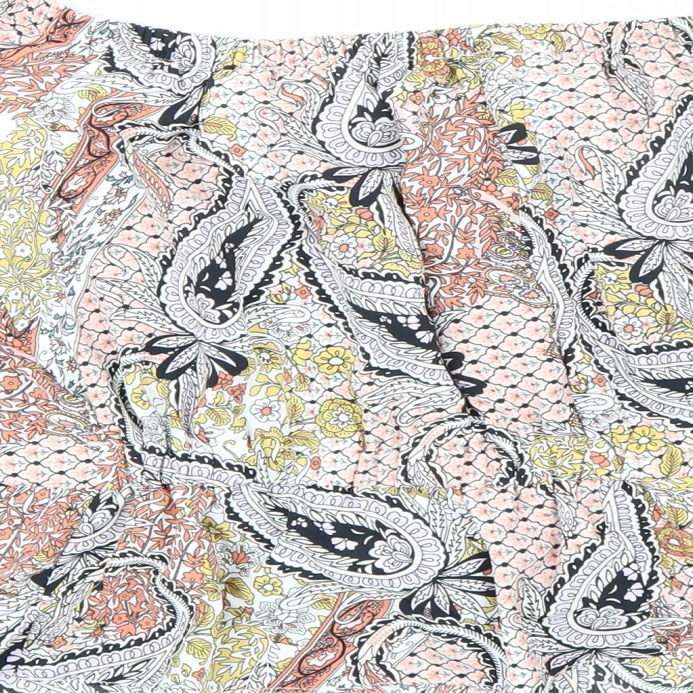 Primark Womens Multicoloured Paisley Basic Blouse Size 14