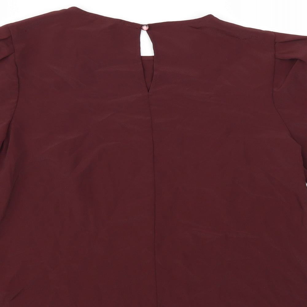 Primark Womens Red Basic Blouse Size 6