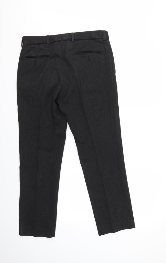 Preworn Mens Black Trousers L28 in