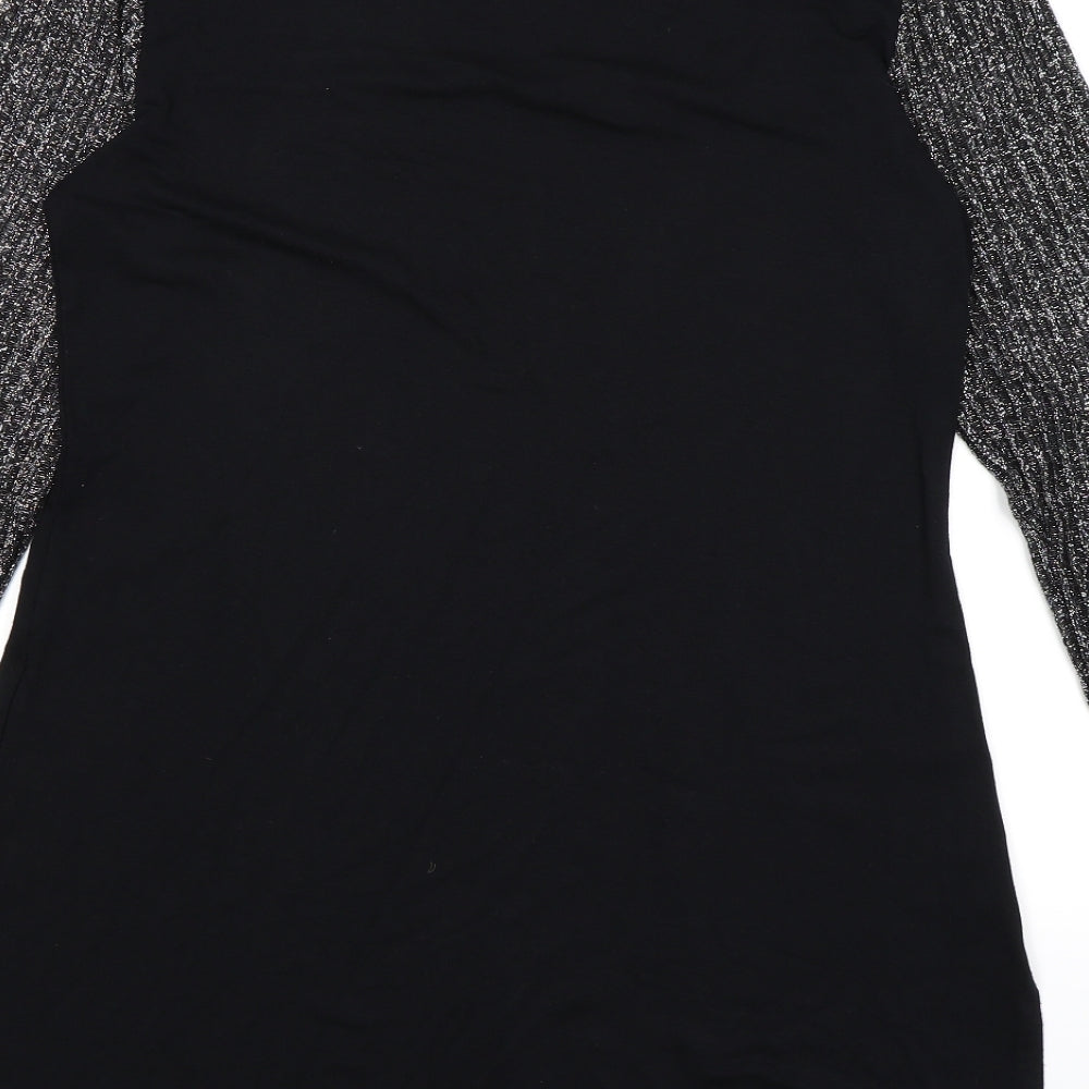 Marks and Spencer Womens Black A-Line Size 14