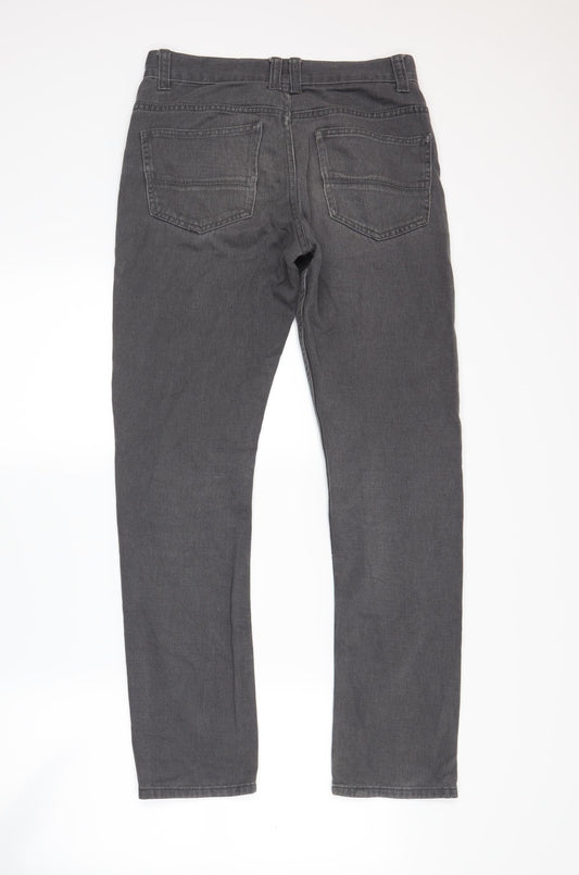 Primark Womens Grey  Denim Straight Jeans Size 28 L30 in