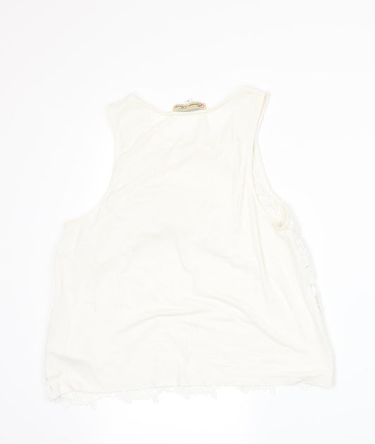 Cameo Rose Womens White Basic Tank Size 12