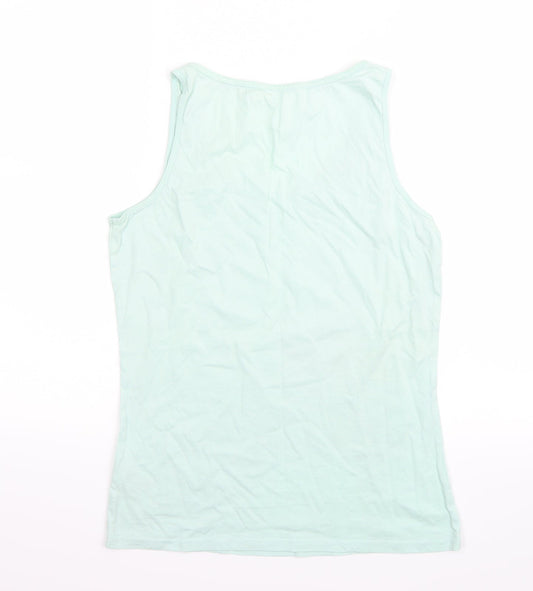 George Womens Blue Basic T-Shirt Size 8