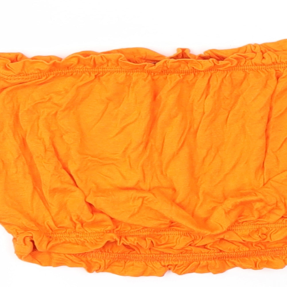 Primark Womens Orange Basic Tank Size 6