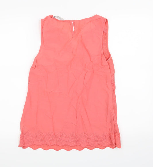 George Womens Pink Basic Blouse Size 10