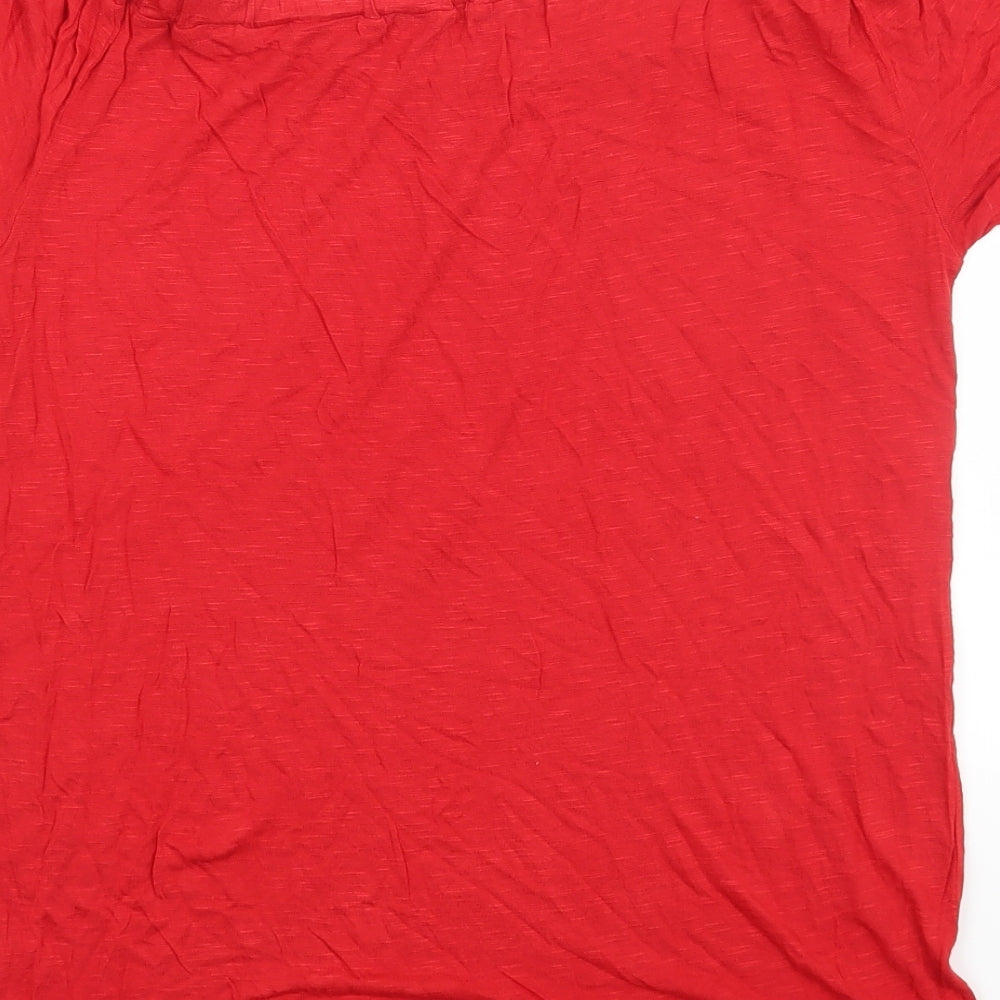 George Womens Red Basic T-Shirt Size 12